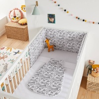 Бортики Для детской кроватки из хлопоковой перкали 180 x 40 см белый LA REDOUTE INTERIEURS  фото, kupilegko.ru